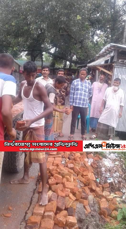 সুন্দরগঞ্জে রাস্তা সংস্কারে এগিয়ে এলেন আ’লীগ নেতা রেজা