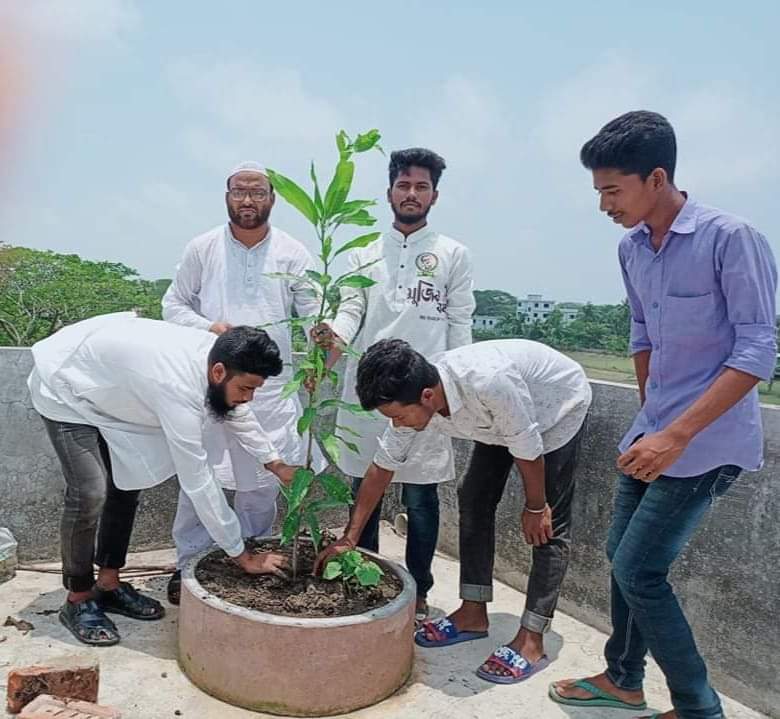 বিশ্ব পরিবেশ দিবসে কুয়াকাটা পৌর ছাত্রলীগের বৃক্ষরোপন কর্মসূচি