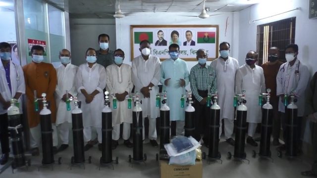 ঝিনাইদহে বিএনপির ফ্রি অক্সিজেন সেবা কর্মসূচীর উদ্বোধন